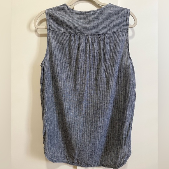 Beachlunchlounge Popover Shirt Embroidered Micro Stripe - Picture 4 of 5